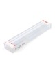 Dorit Judaica Acrylic Mezuzah Case with Aluminum Front - White & Beige